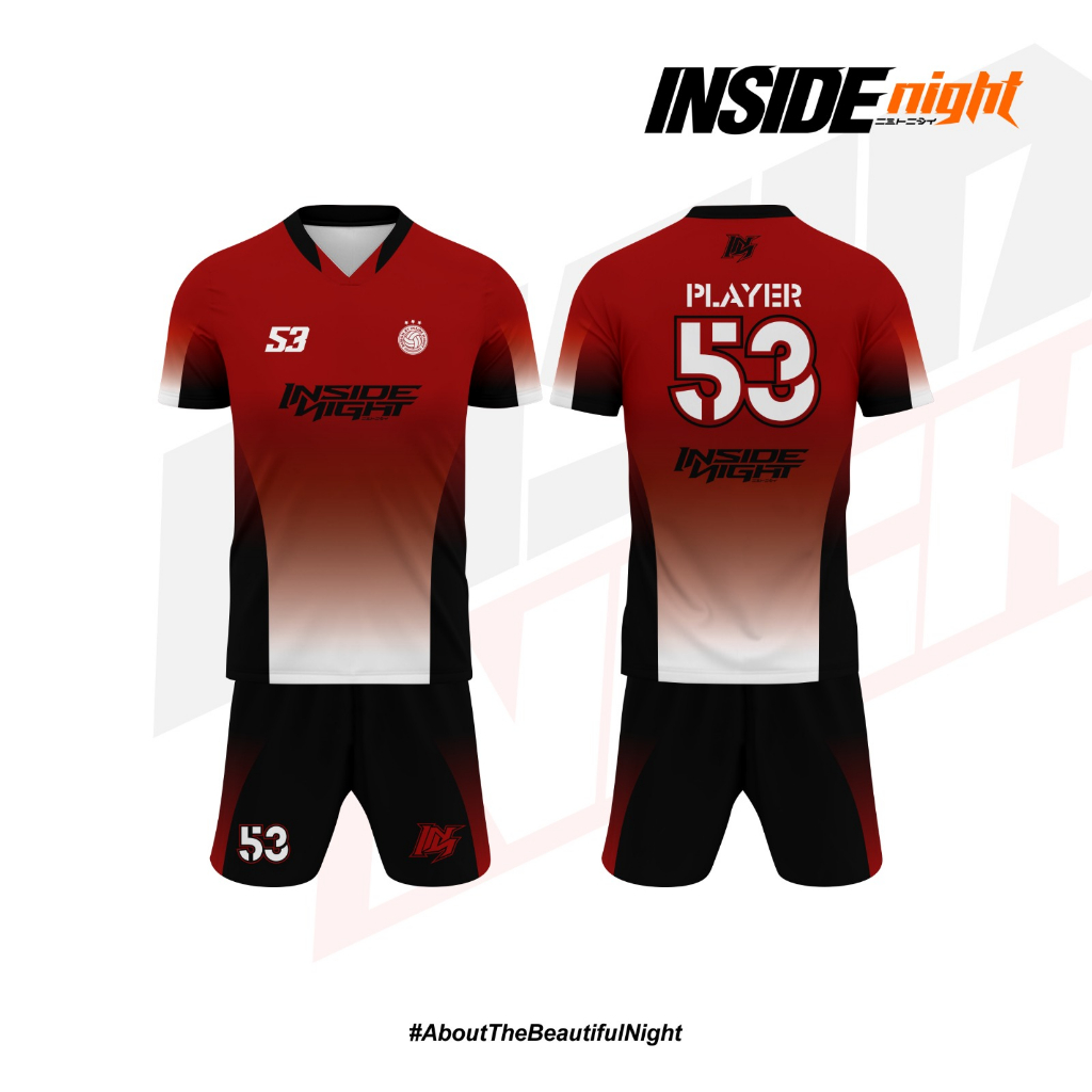 JERSEY FULL PRINTING CUSTOM DESIGN INSIDE NIGHT - JIN 005