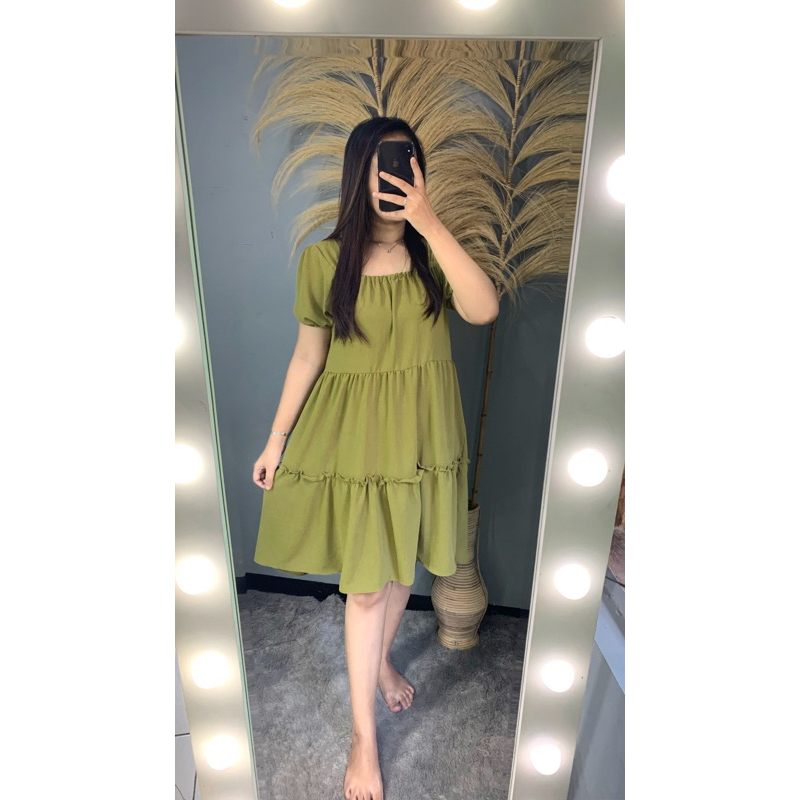 Daster Crinkle Lengan Karet