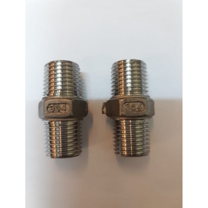 Double nepel Stainless 4"inch