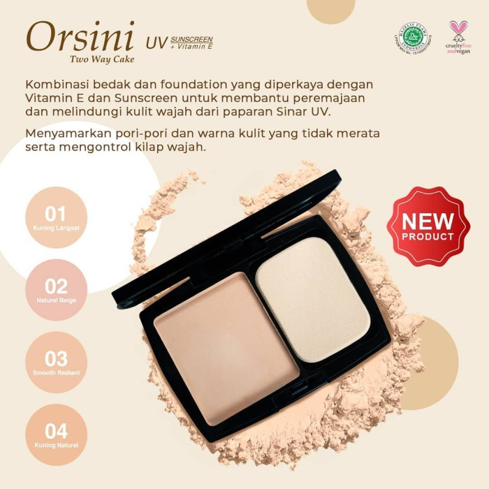 MURAHMART  Orsini Two Way Cake UV Sunscreen + Vit E