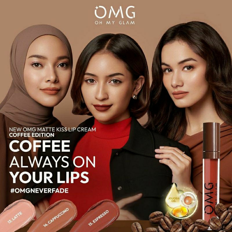 𝗢𝗠𝗚 𝗢𝗵 𝗠𝘆 𝗚𝗹𝗮𝗺 𝗠𝗮𝘁𝘁𝗲 𝗞𝗶𝘀𝘀 𝗟𝗶𝗽 𝗖𝗿𝗲𝗮𝗺 lip matte bibir