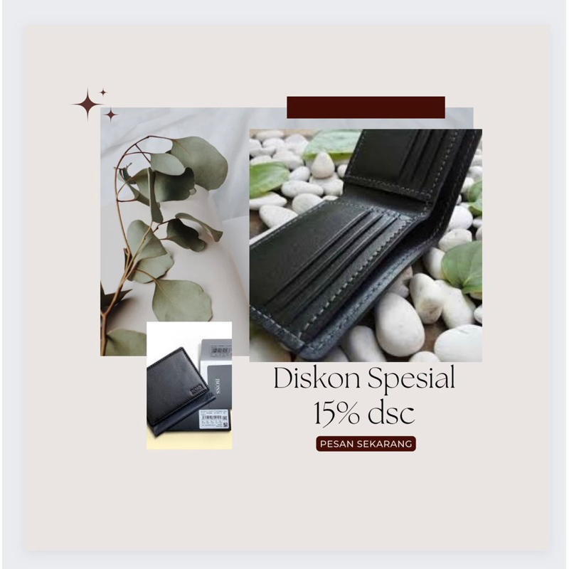 dompet kulit pria