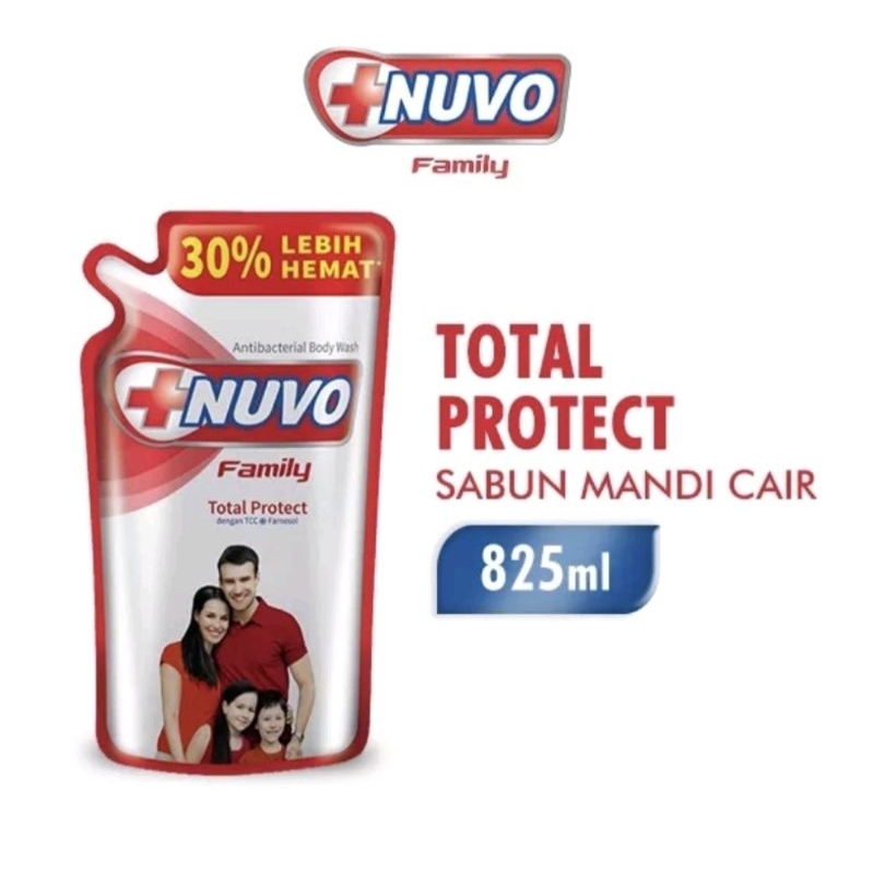 Nuvo Sabun Mandi Cair Total Protect 825ml