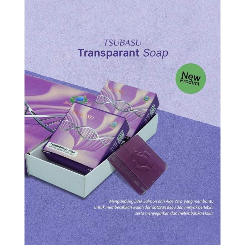 Sabun DNA SALMON Tsubasu Transparan Soap
