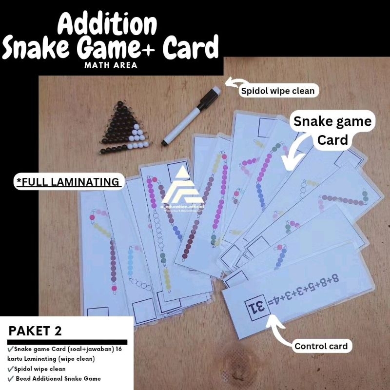 Addition Snake Game Montessori