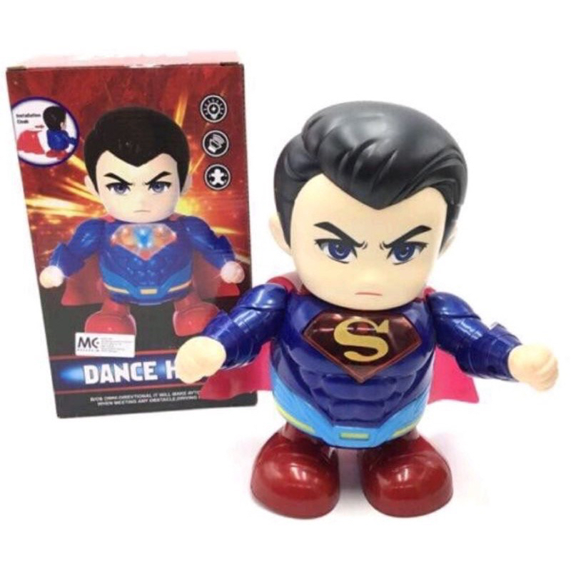 Mainan Dance Hero Robot Superman Dancing Joget
