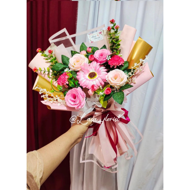 Bunga Artificial/palsu pink