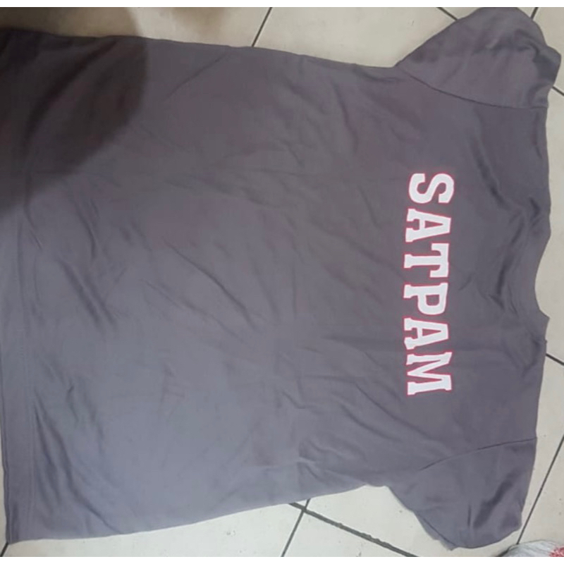kaos Satpam coklat