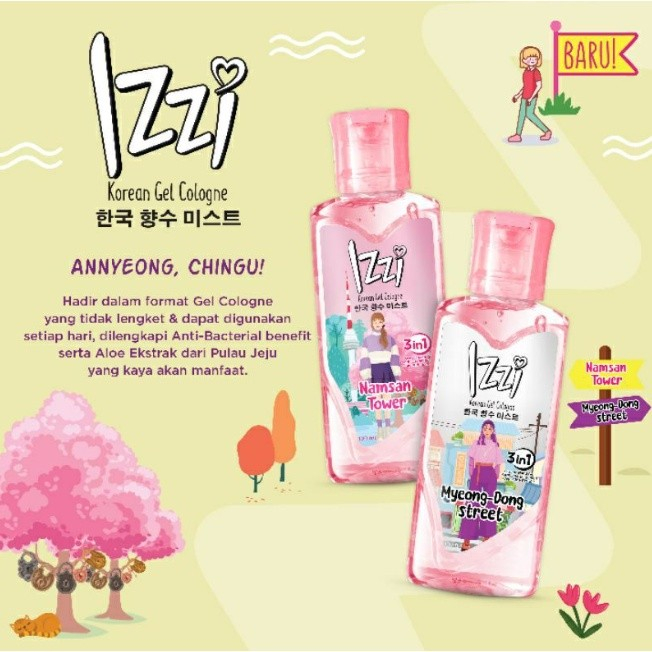IZZI MOISTURIZING COLOGNE GEL 100 ML
