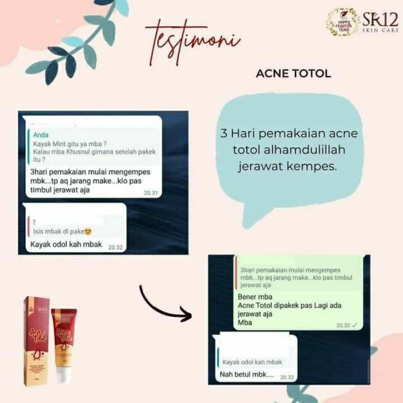 acne totol sr12