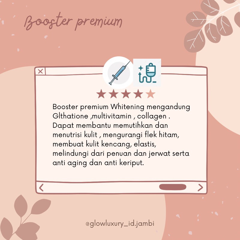 Booster Whitening infusion