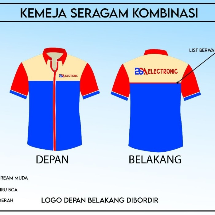 Wearpack + Bordir Custom