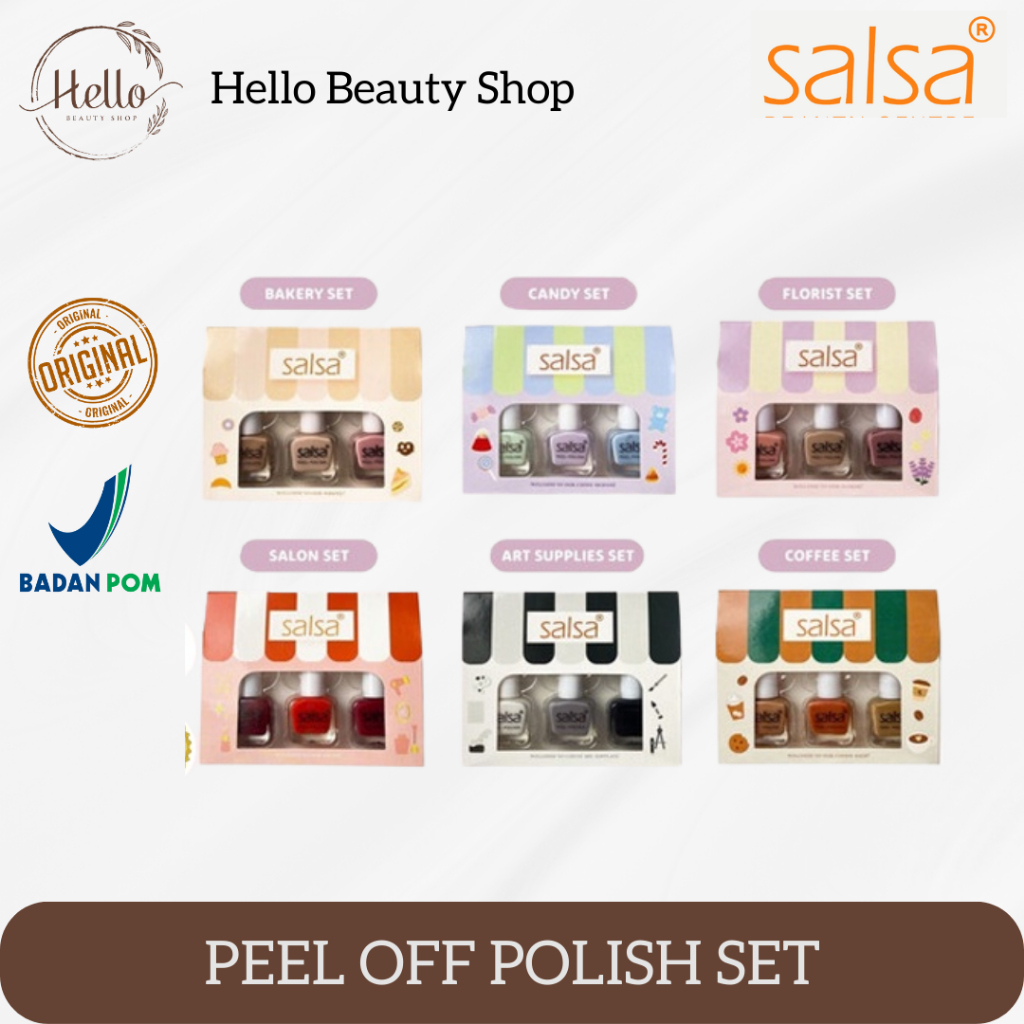 SALSA PEEL OFF POLISH SET