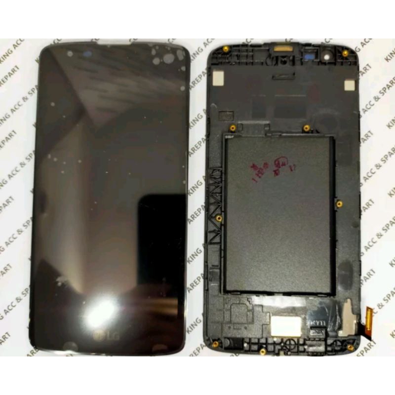 LCD TOUCHSCREEN PLUS FRAME LG K8 K350 ORIGINAL