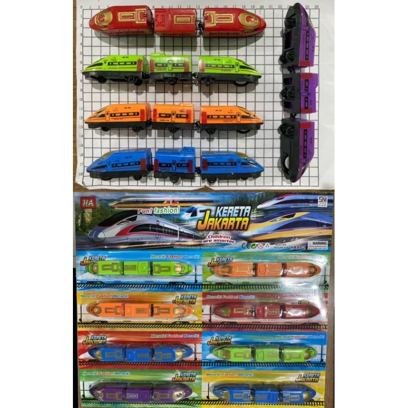Set 8pc Mainan Kereta Expres fullback HA
