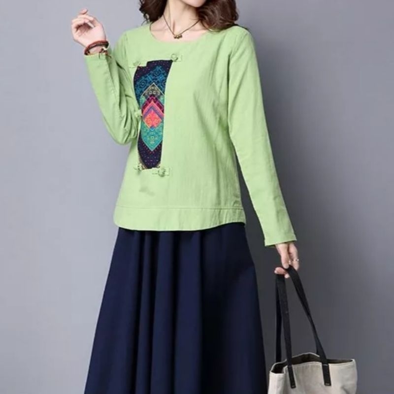 Basic Blouse Etnik Variasi