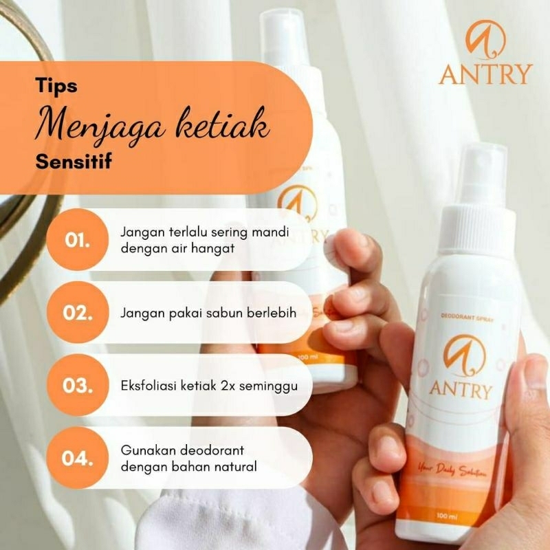 antry deodorant spray
