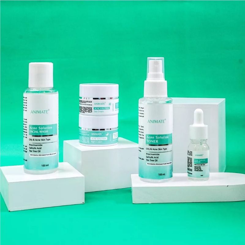 ANIMATE ACNE SOLUTION / Sepaket / BPOM