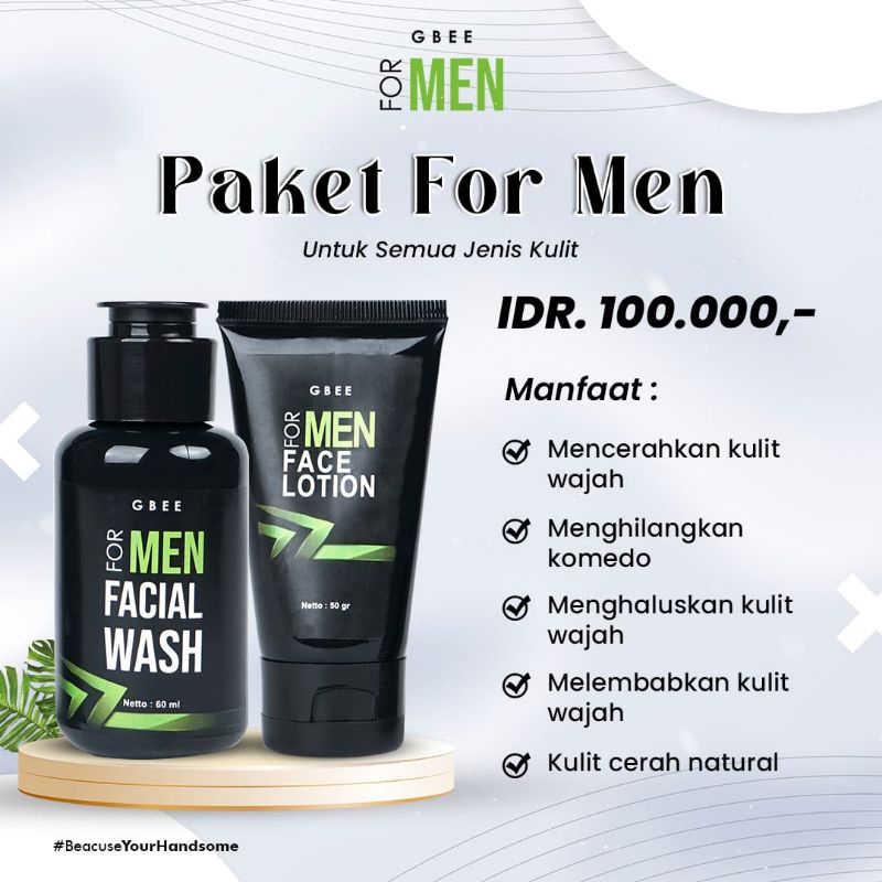 PAKET MEN GBEE GLOW