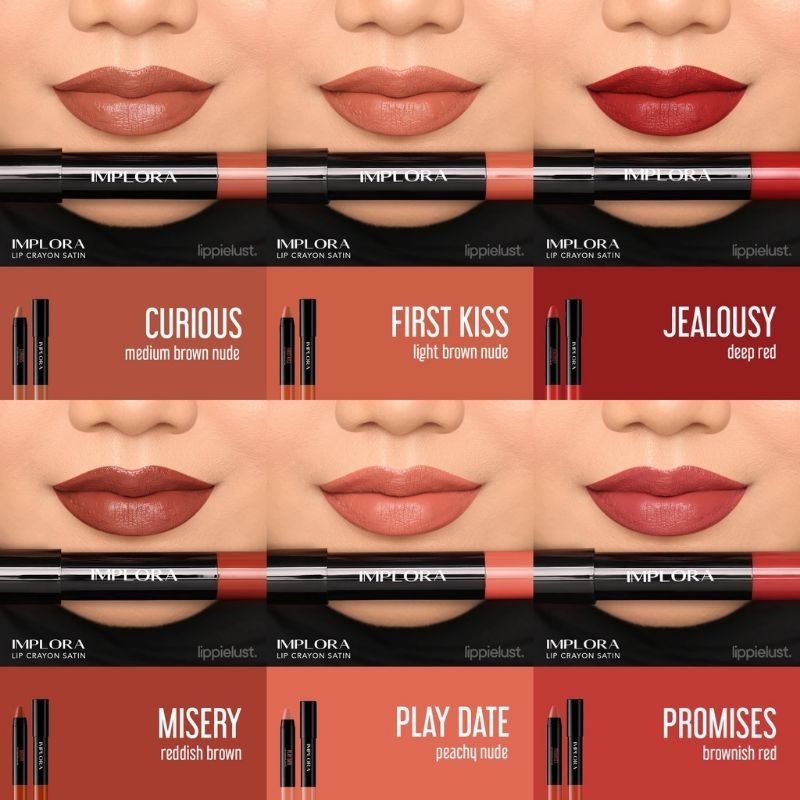 IMPLORA lip crayon satin ( 100% Original )