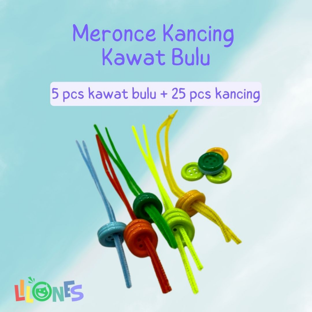 Meronce Kancing Kawat Bulu