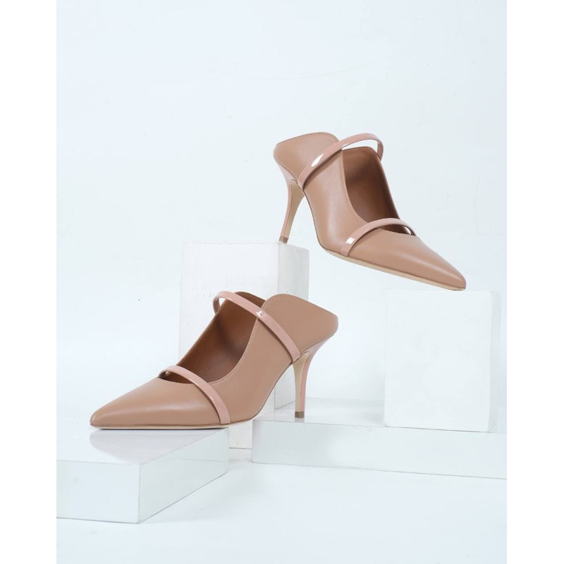 Mules Heels 7cm Nude/Blush