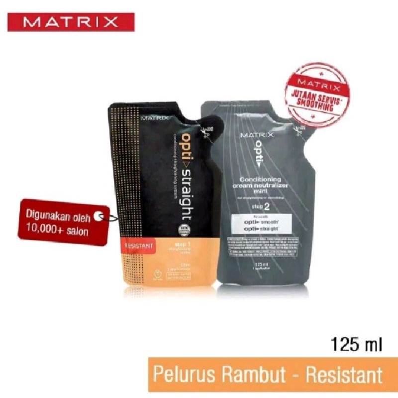 MATRIX MINI OPTI STRAIGHT / PELURUS RAMBUT MATRIX Step 1 + Step 2