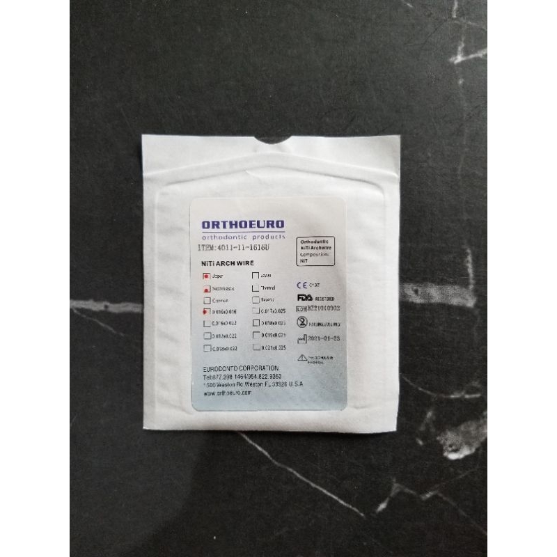 ORTHOEURO NiTi Arch Wire Rectangular orto recta