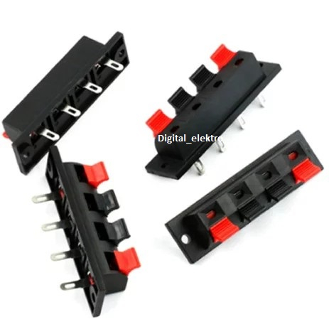 Socket Terminal Speaker 4 pin Stereo PER BIJI