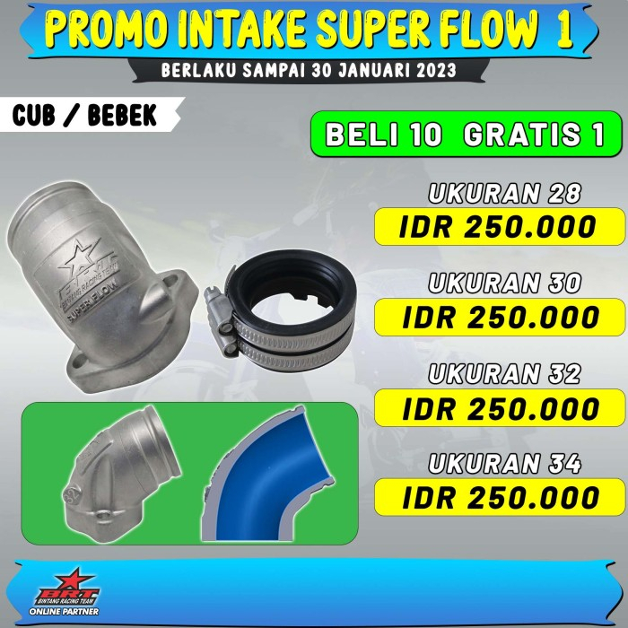INTAKE BEBEK SUPER FLOW / INTAKE CUB BRT