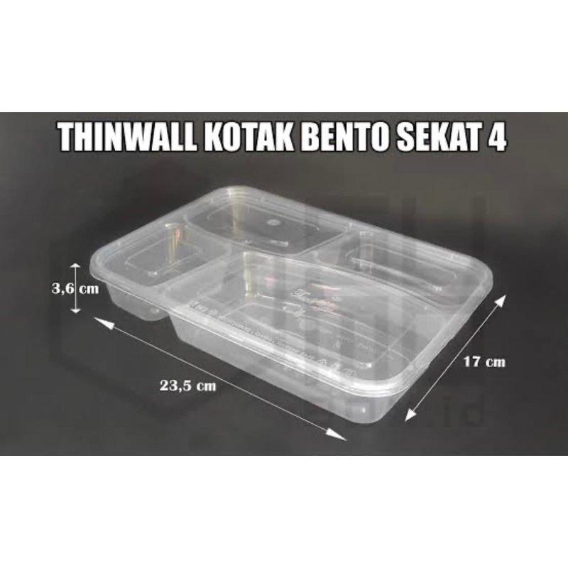 Thinwall kotak bento#25 set