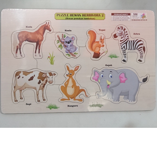 Puzzle Seri Hewan Herbivora