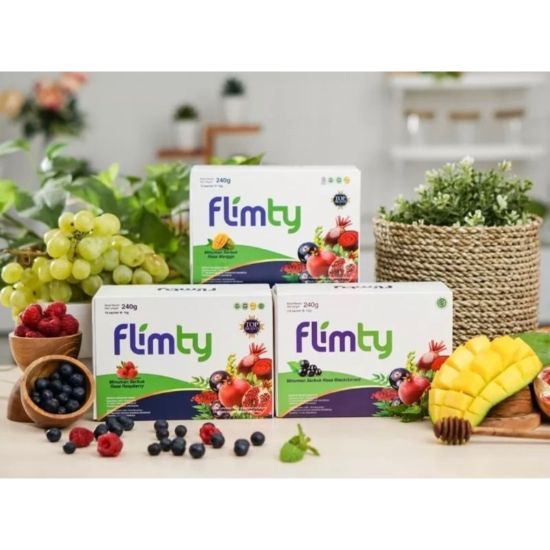 Flimty isi 16sachet Raspberry dan Blackcurrant