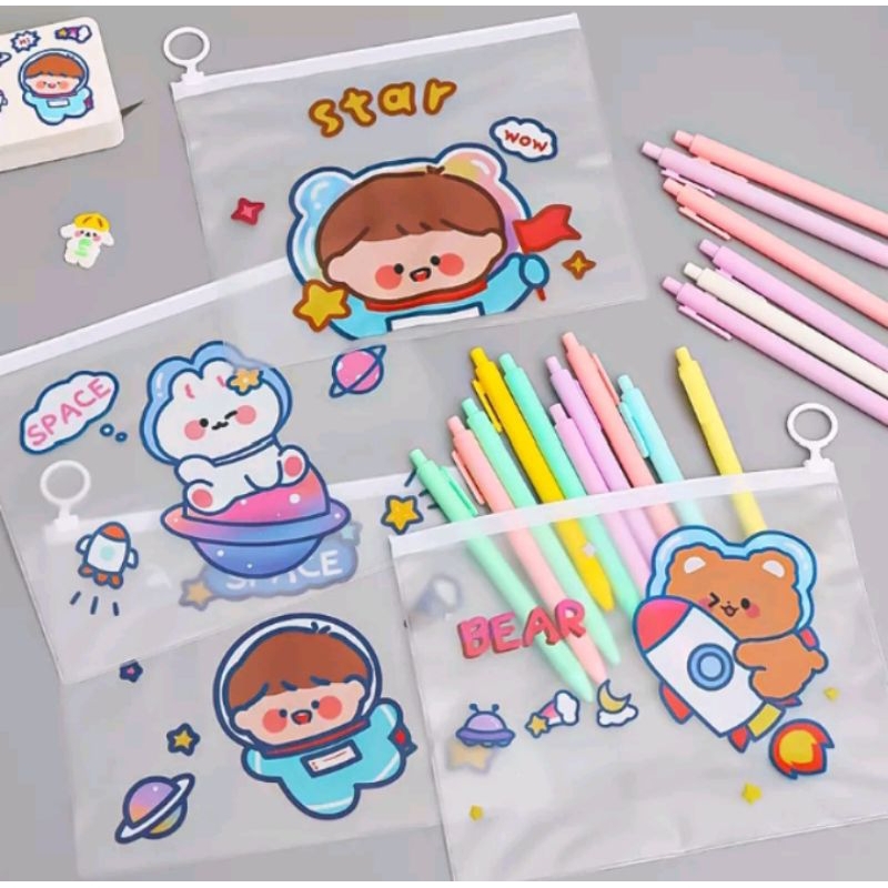 Zip Lock Kosmetik / Pouch Zip Lock/ Zip Lock Transparan