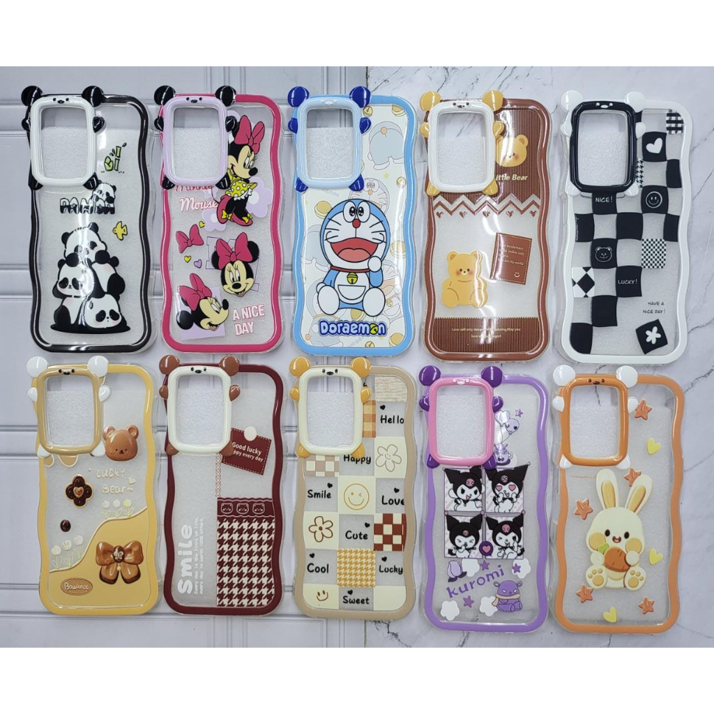 REDMI CASE 3D BONEKA TIMBUL + RING MOTIF