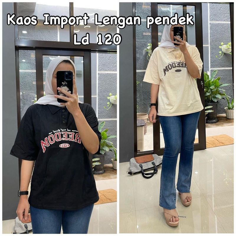 kemeja kaos freedom