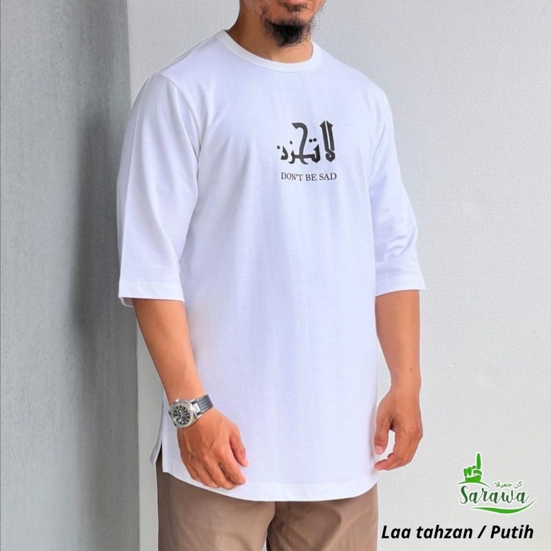 kaos Laa tahzan putih