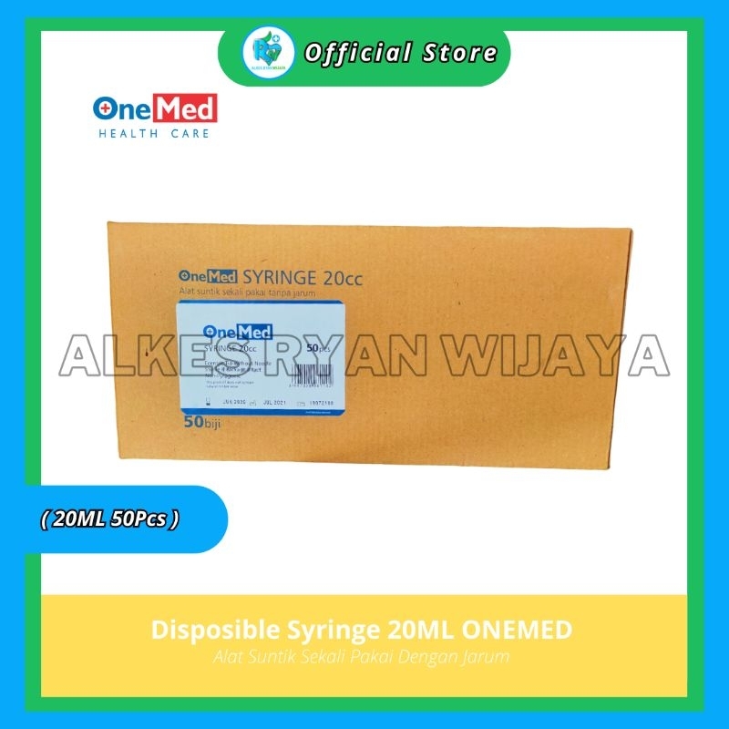 Spuit 20cc OneMed ( 100Pcs )