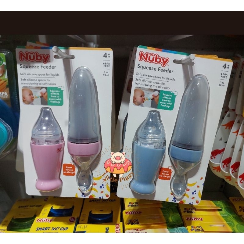 Nuby silicone squeeze feeder