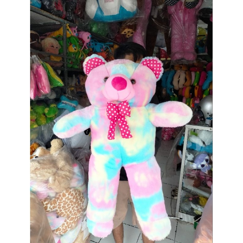 BONEKA beruang Teddy bear rainbow jumbo