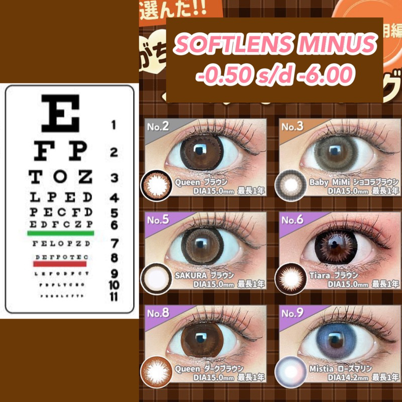 SOFTLENS NORMAL & MINUS -0.50 s/d -10.00