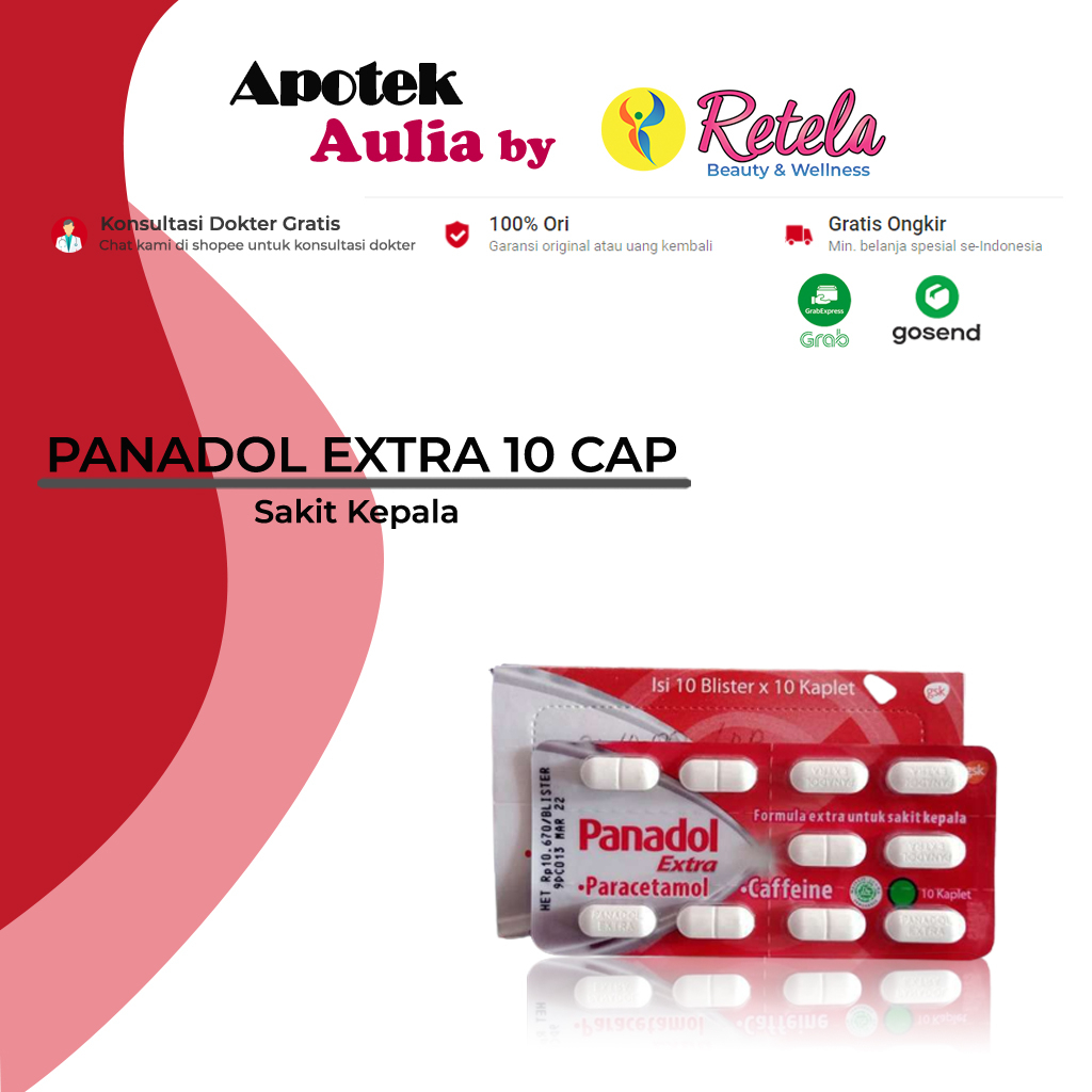 PANADOL EXTRA 1 STRIP ISI 10 TABLET