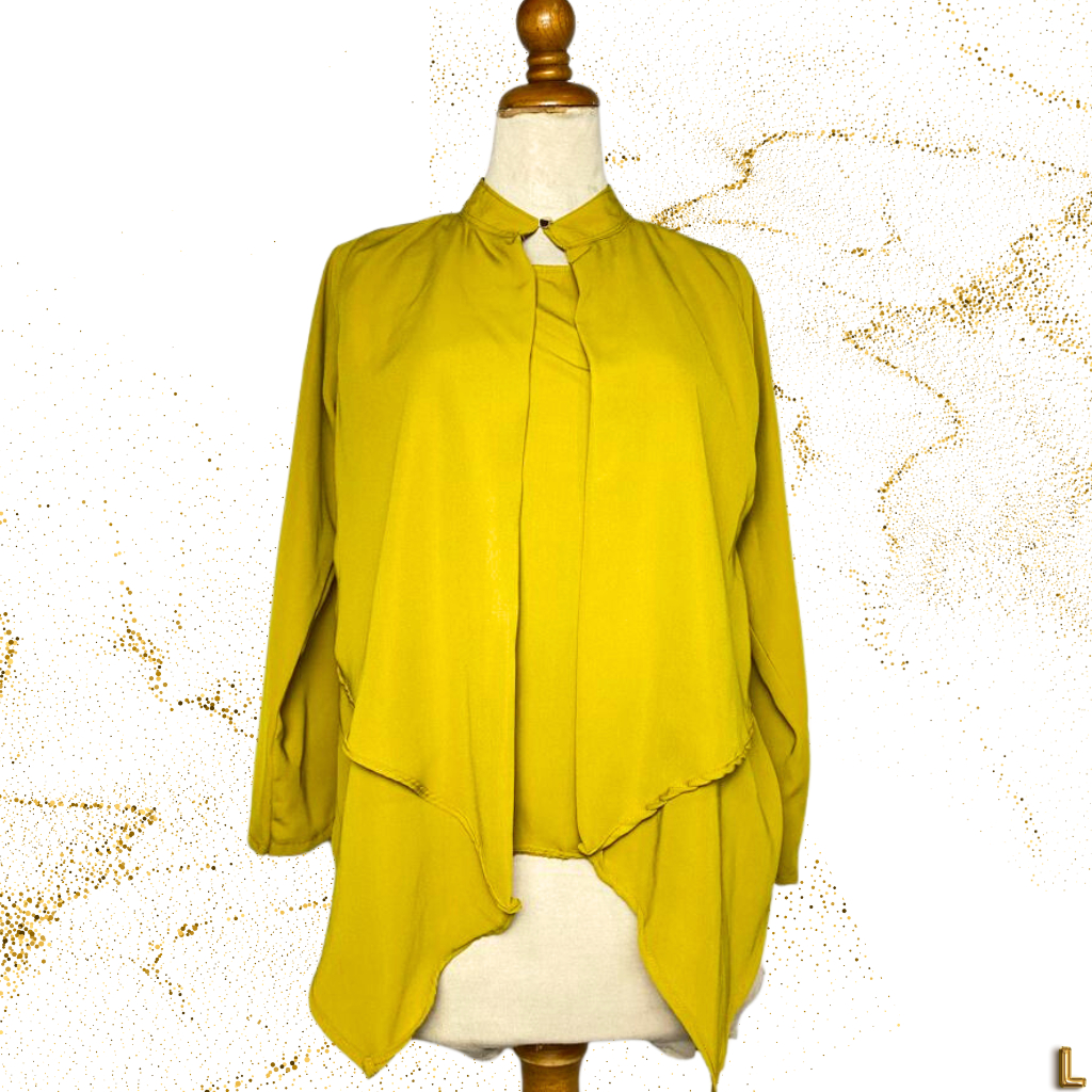 Olive Assymetrical Top