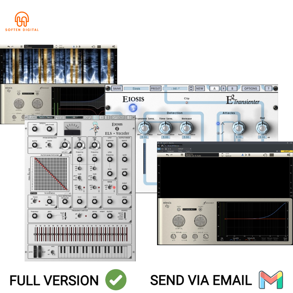 Eiosis - Bundle VST Plugin unique processing structure and algorithm that offers you a new perspective on the de-essing process