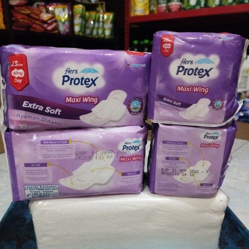 HERS PROTEX MAXI WING UNGU 23 cm