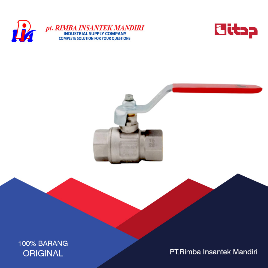 Stop Kran / Ball Valve ITAP FULL FLOW FLAT 3/4" inch