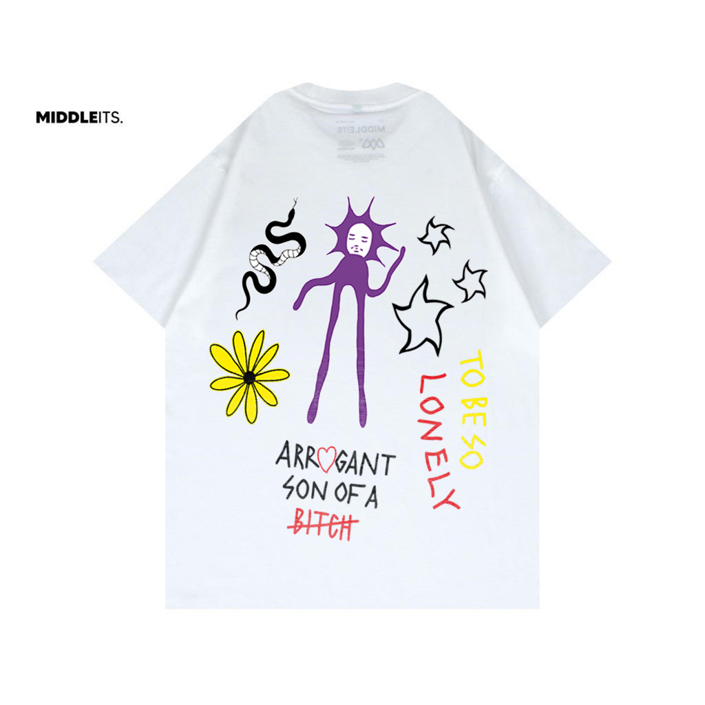 Middleits -Kaos Tshirt Original Middleits Basic Breako Arrogant