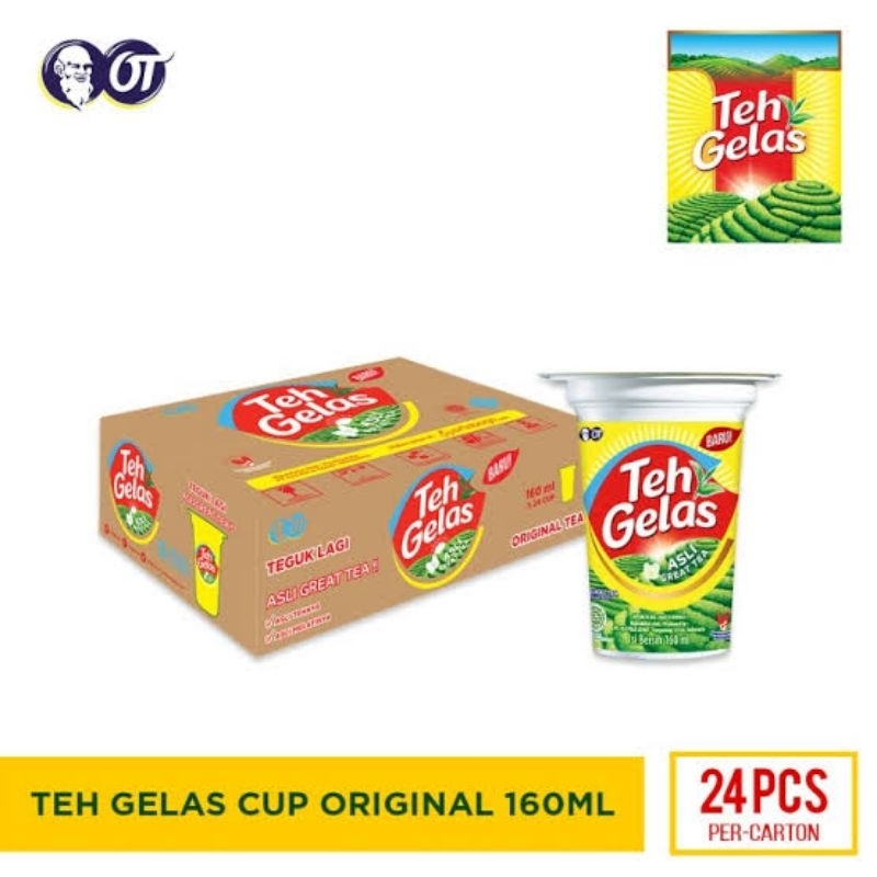 teh gelas cup 180ml