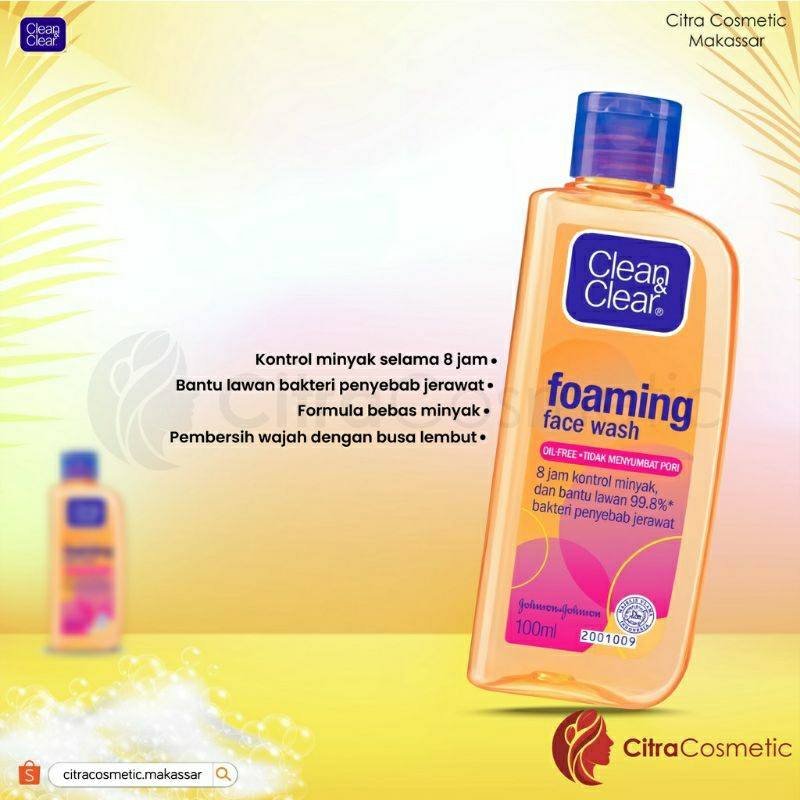 ❤Pinkqueen❤CLEAN &CLEAR FOAMING FACE WASH 100ML
