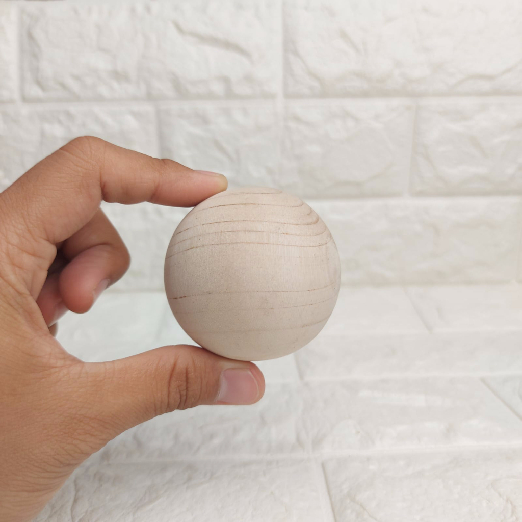 Bola Kayu Diameter 6cm 60mm